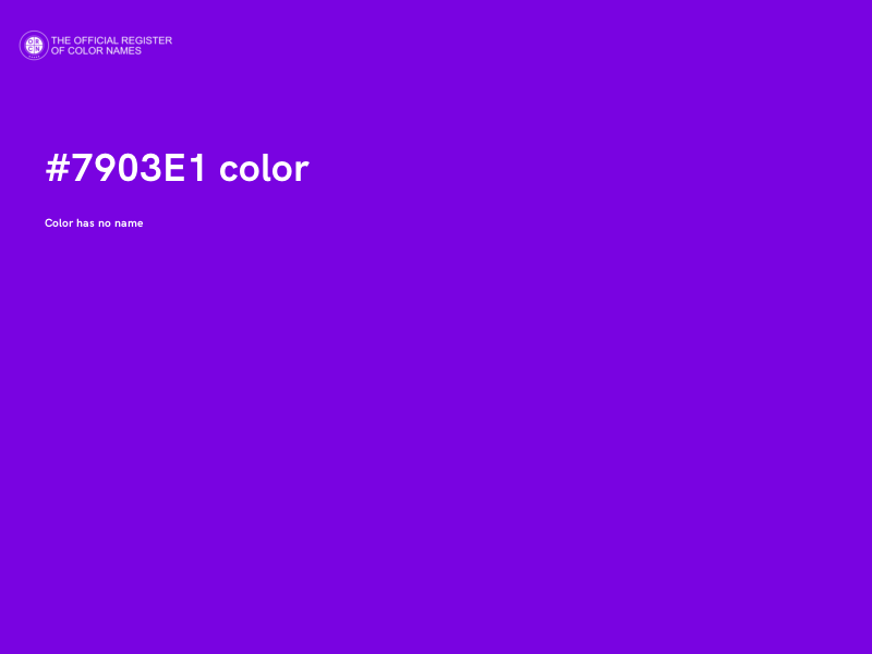 #7903E1 color image