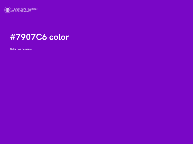 #7907C6 color image