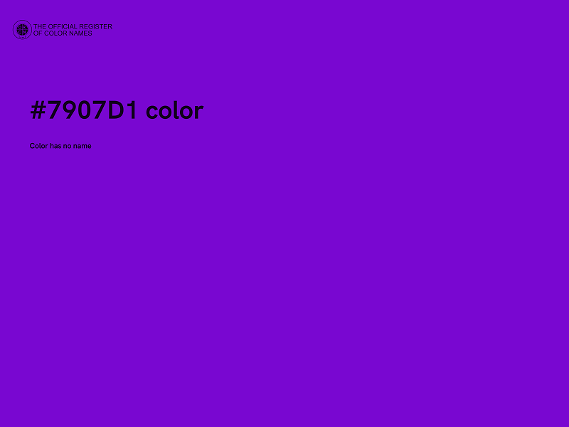 #7907D1 color image