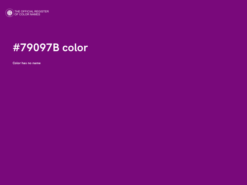 #79097B color image