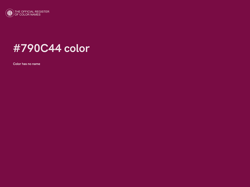 #790C44 color image