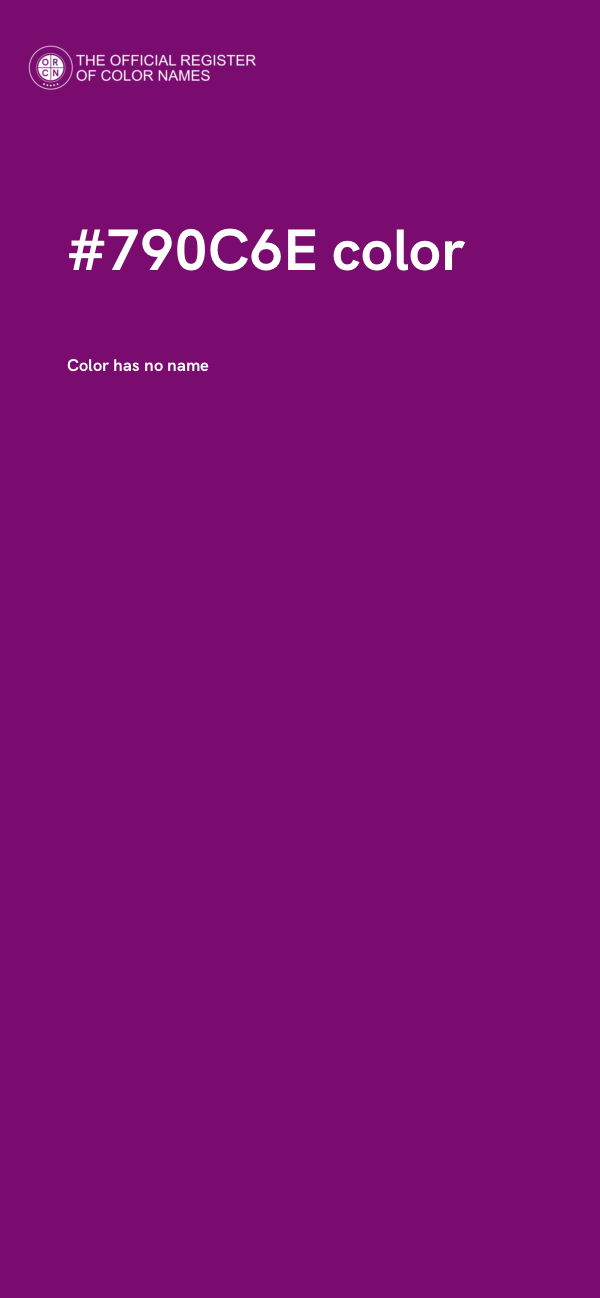#790C6E color image