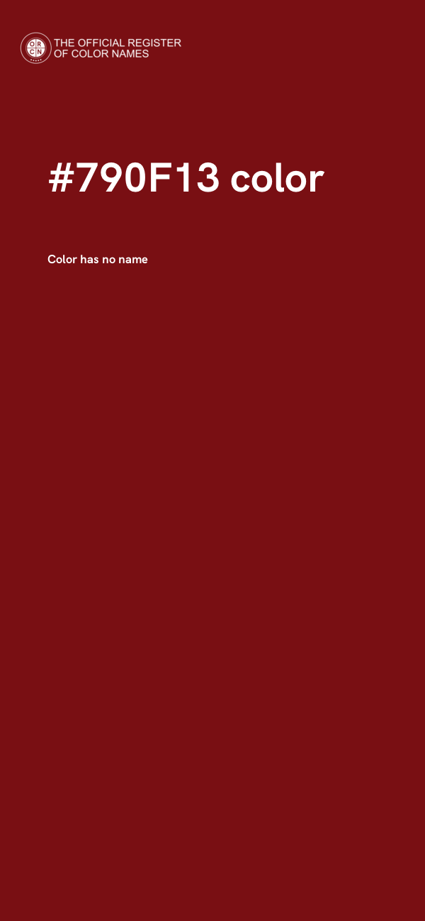 #790F13 color image