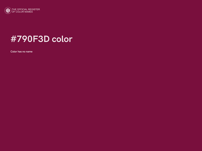 #790F3D color image