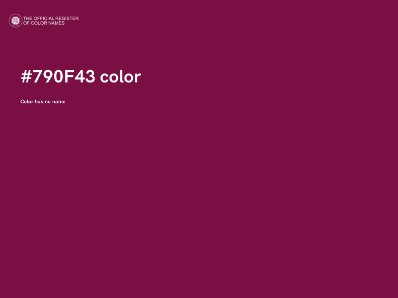 #790F43 color image