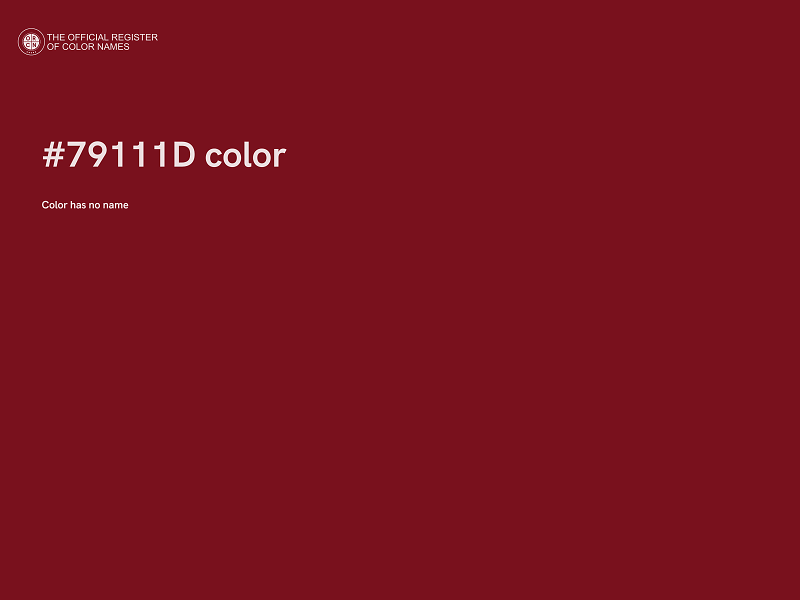 #79111D color image