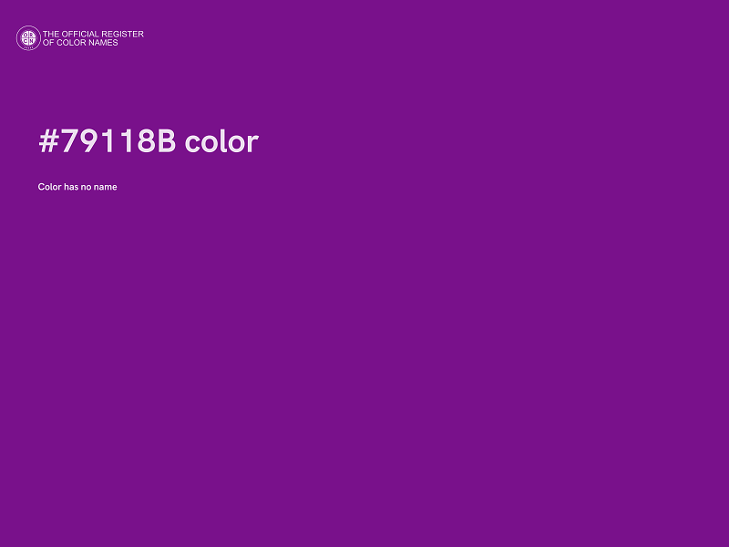 #79118B color image