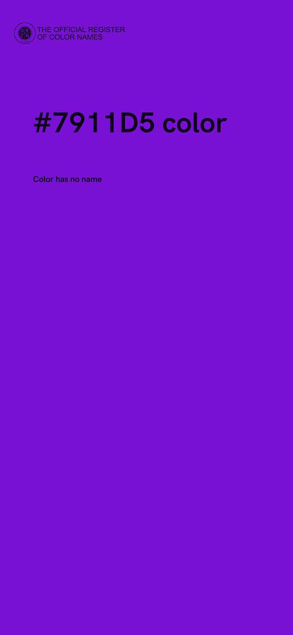 #7911D5 color image