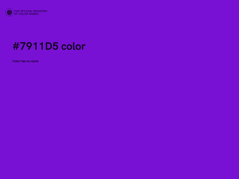 #7911D5 color image
