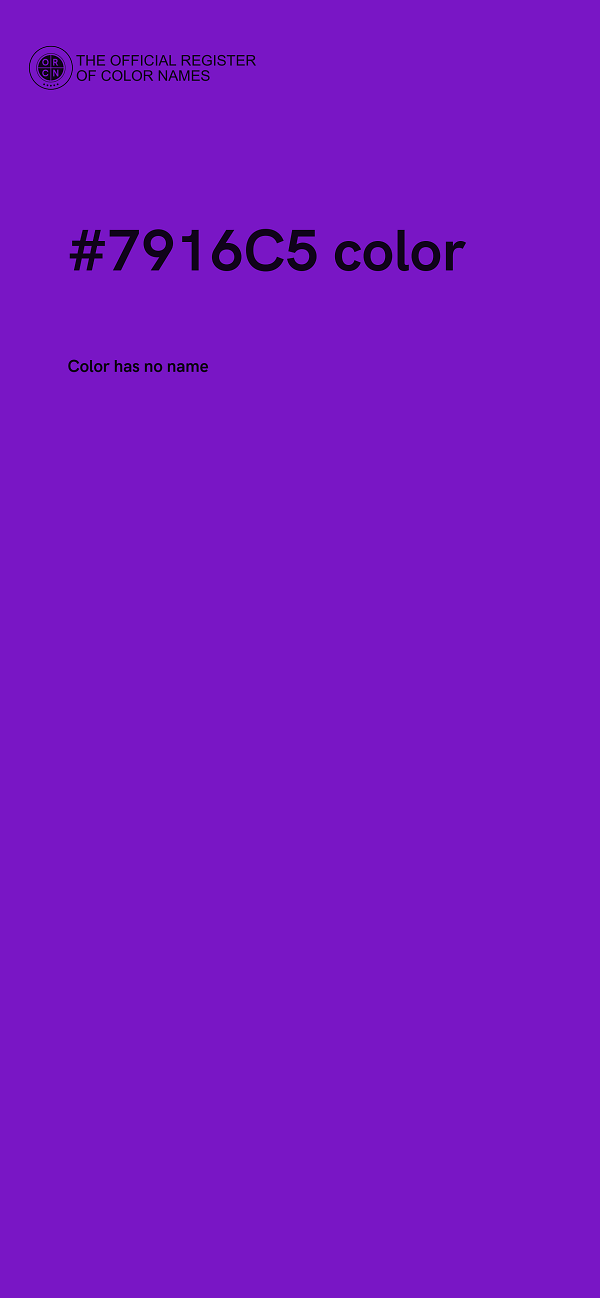 #7916C5 color image