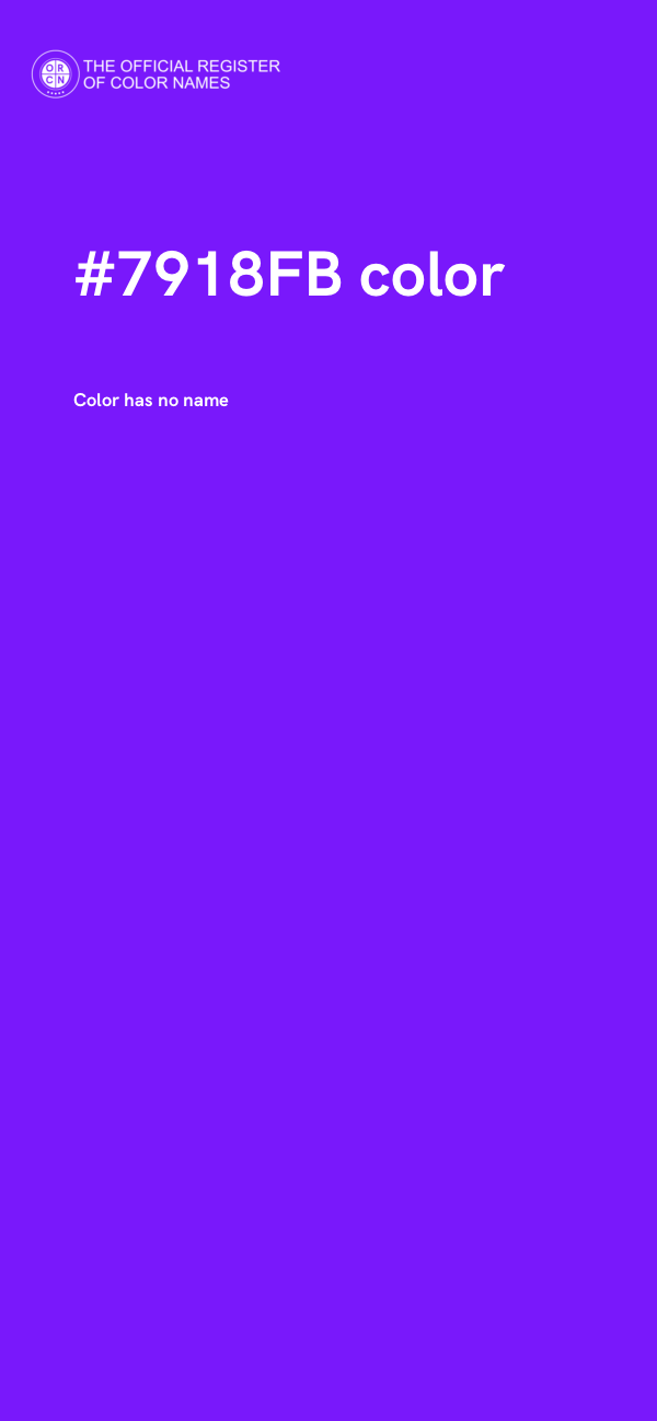 #7918FB color image