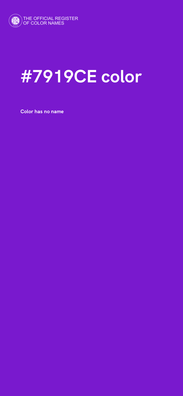#7919CE color image