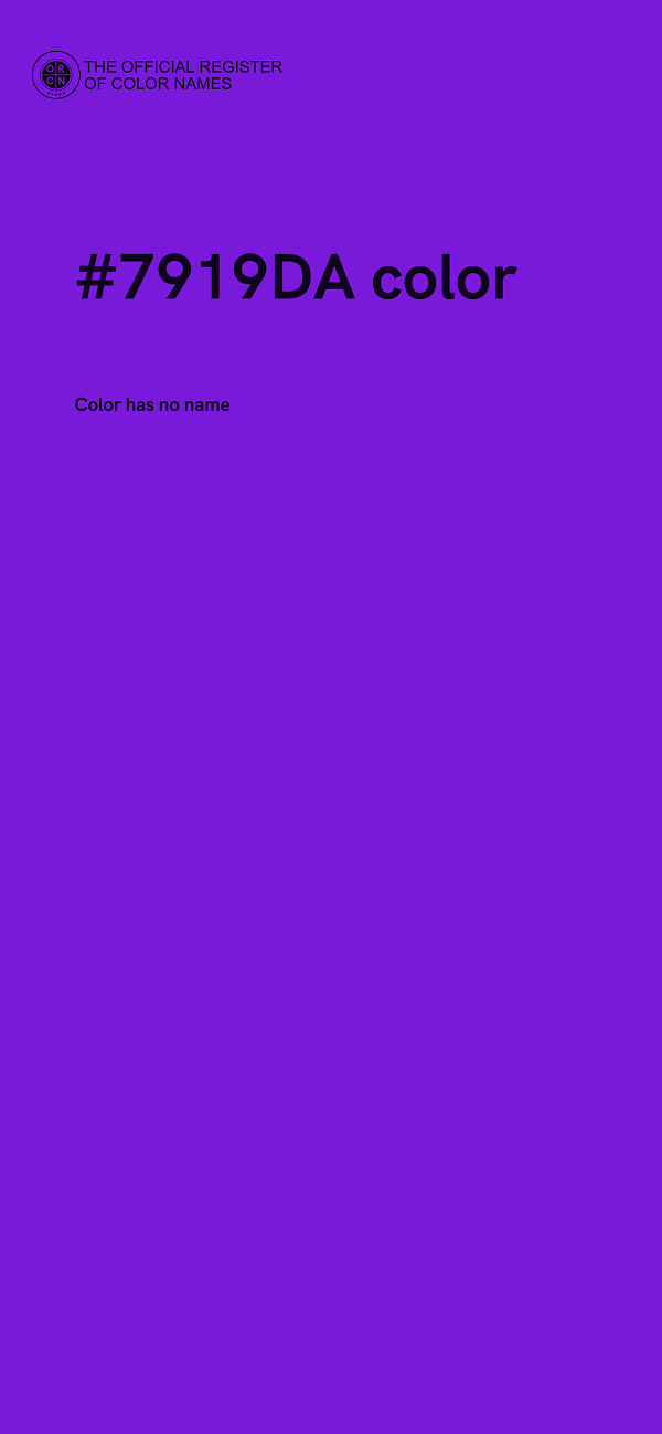 #7919DA color image
