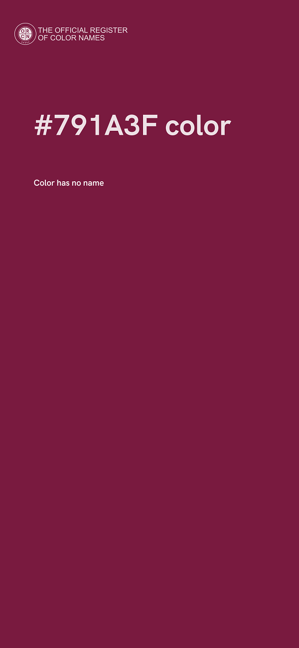 #791A3F color image