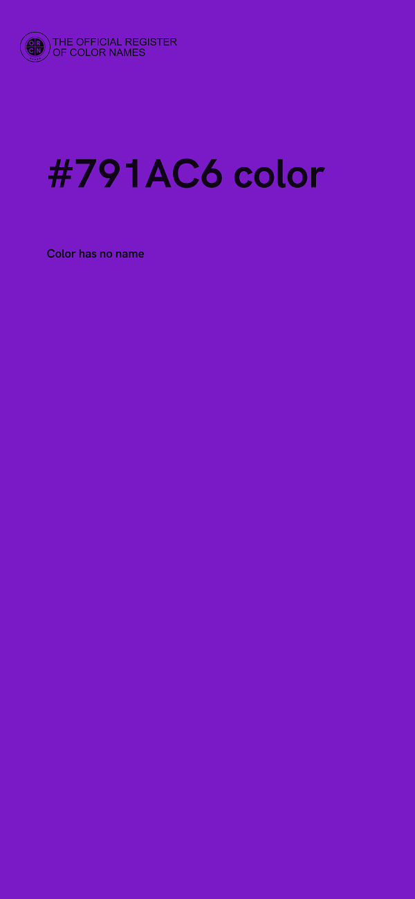 #791AC6 color image