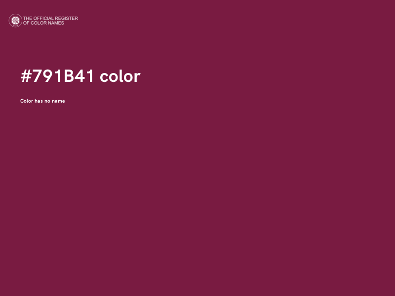 #791B41 color image
