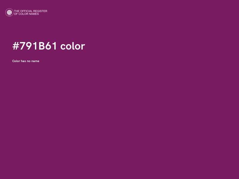 #791B61 color image