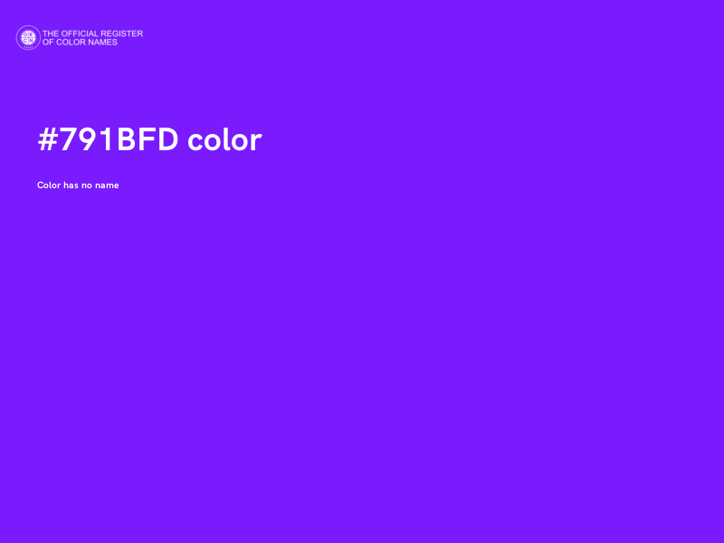 #791BFD color image