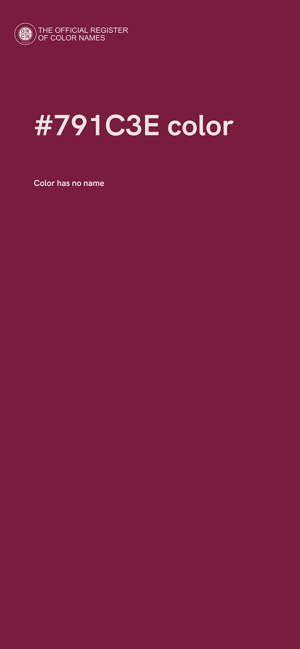 #791C3E color image