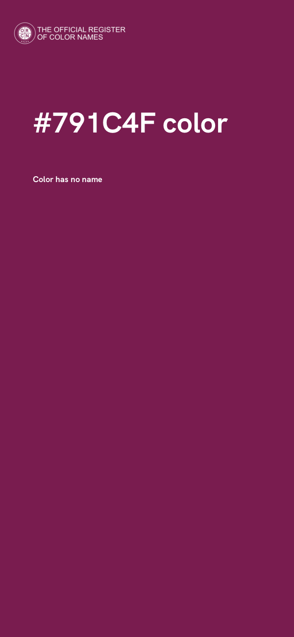 #791C4F color image