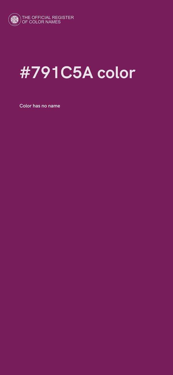 #791C5A color image