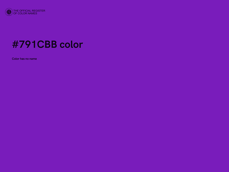 #791CBB color image