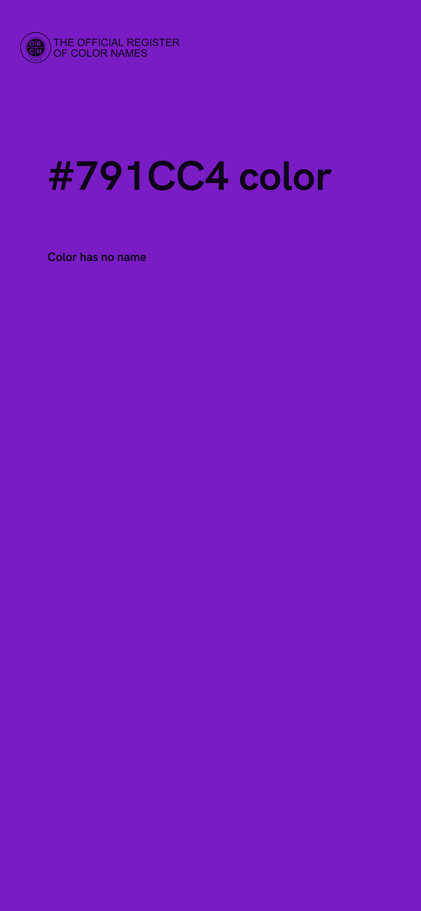 #791CC4 color image