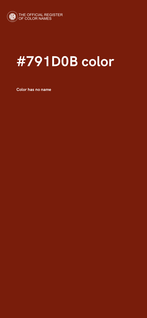 #791D0B color image
