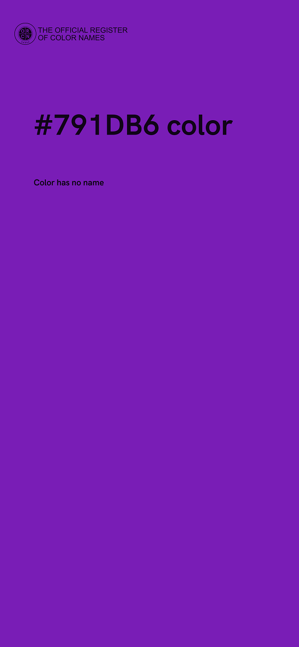 #791DB6 color image