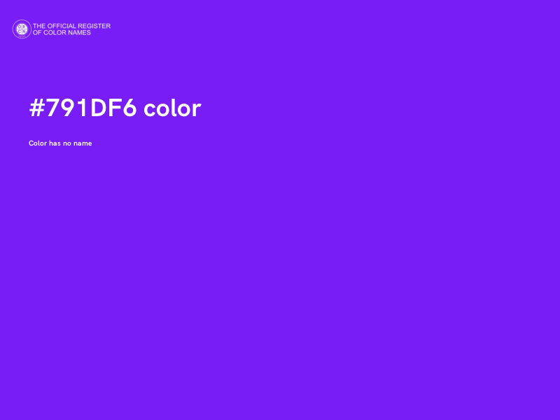 #791DF6 color image