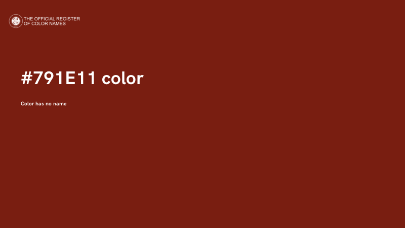 #791E11 color image