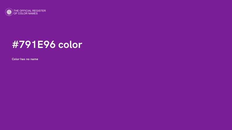 #791E96 color image