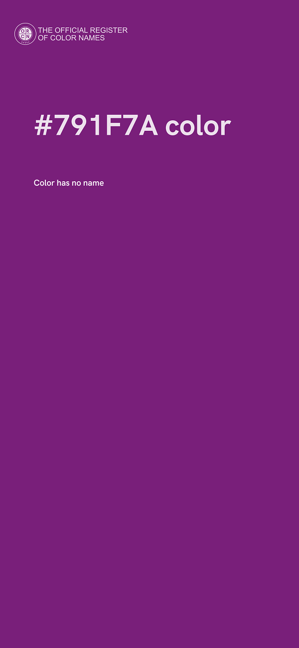 #791F7A color image