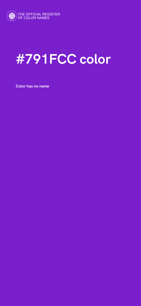 #791FCC color image
