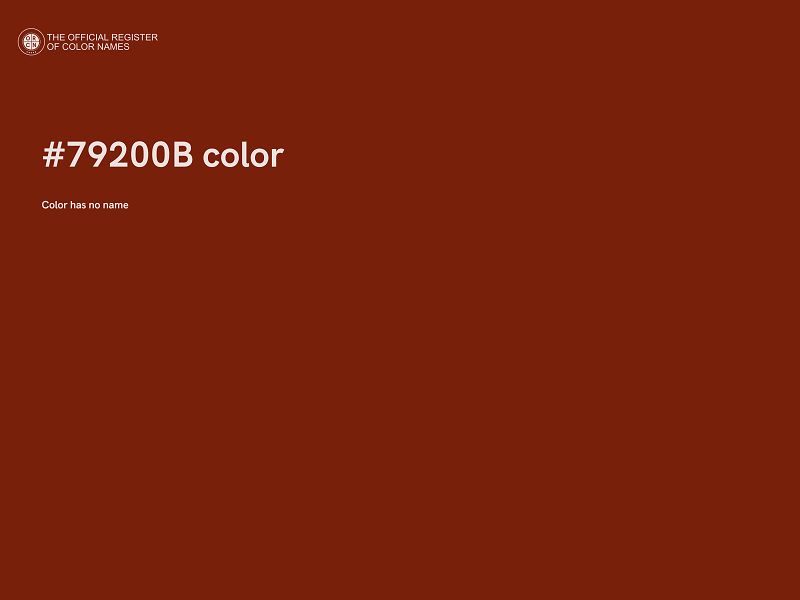 #79200B color image