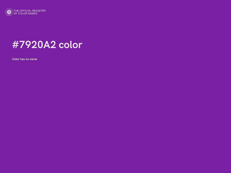 #7920A2 color image