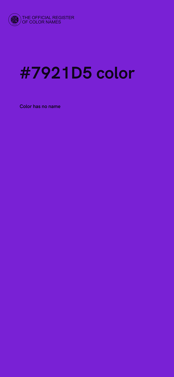 #7921D5 color image