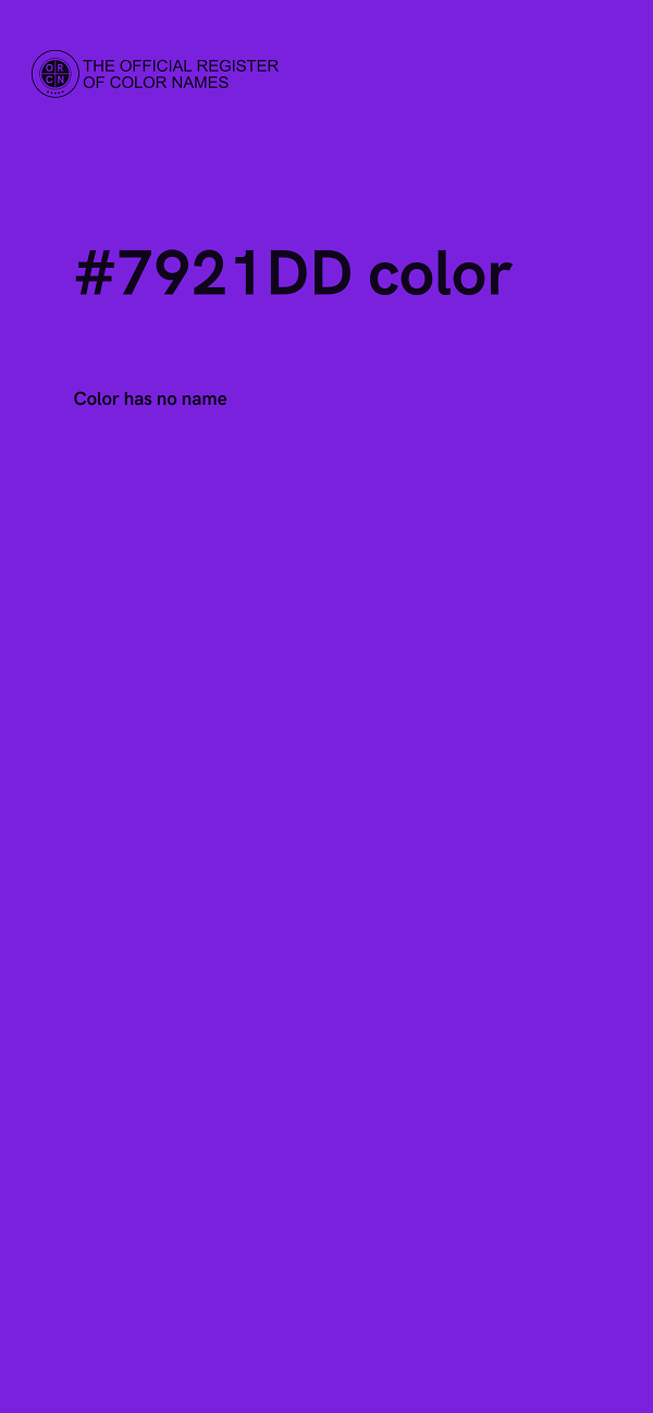 #7921DD color image