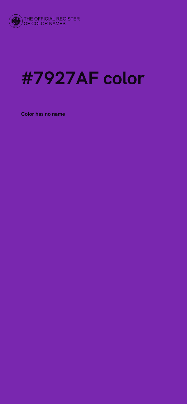 #7927AF color image