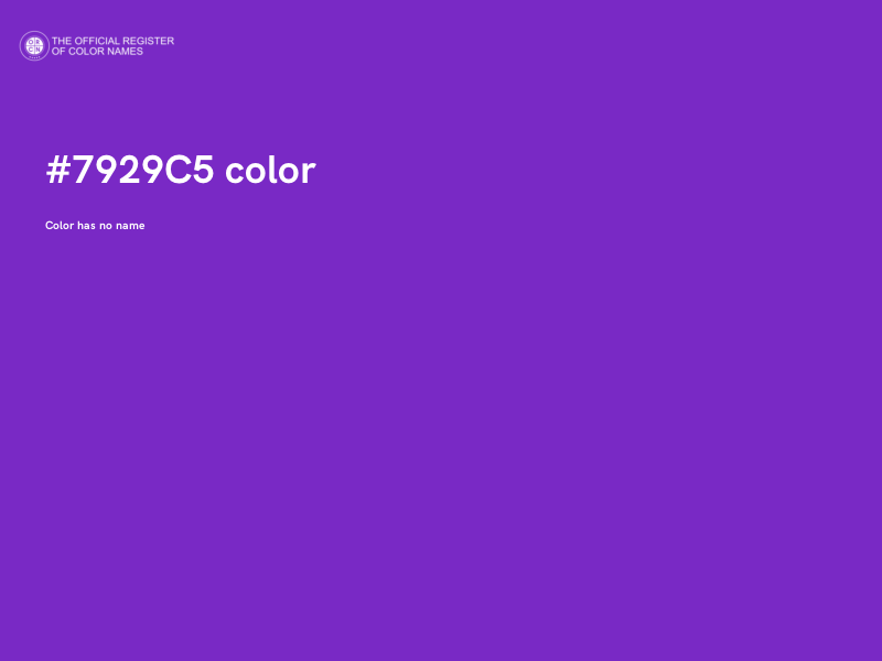 #7929C5 color image