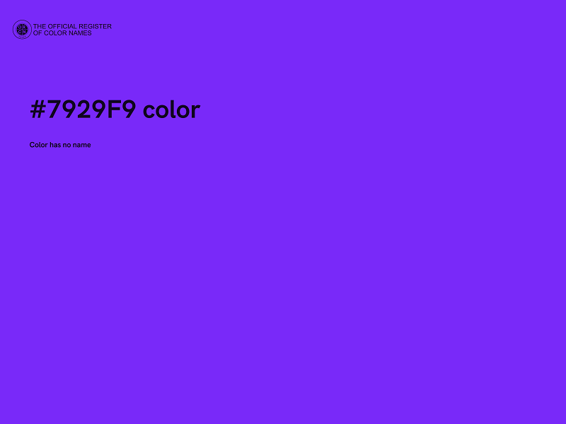 #7929F9 color image