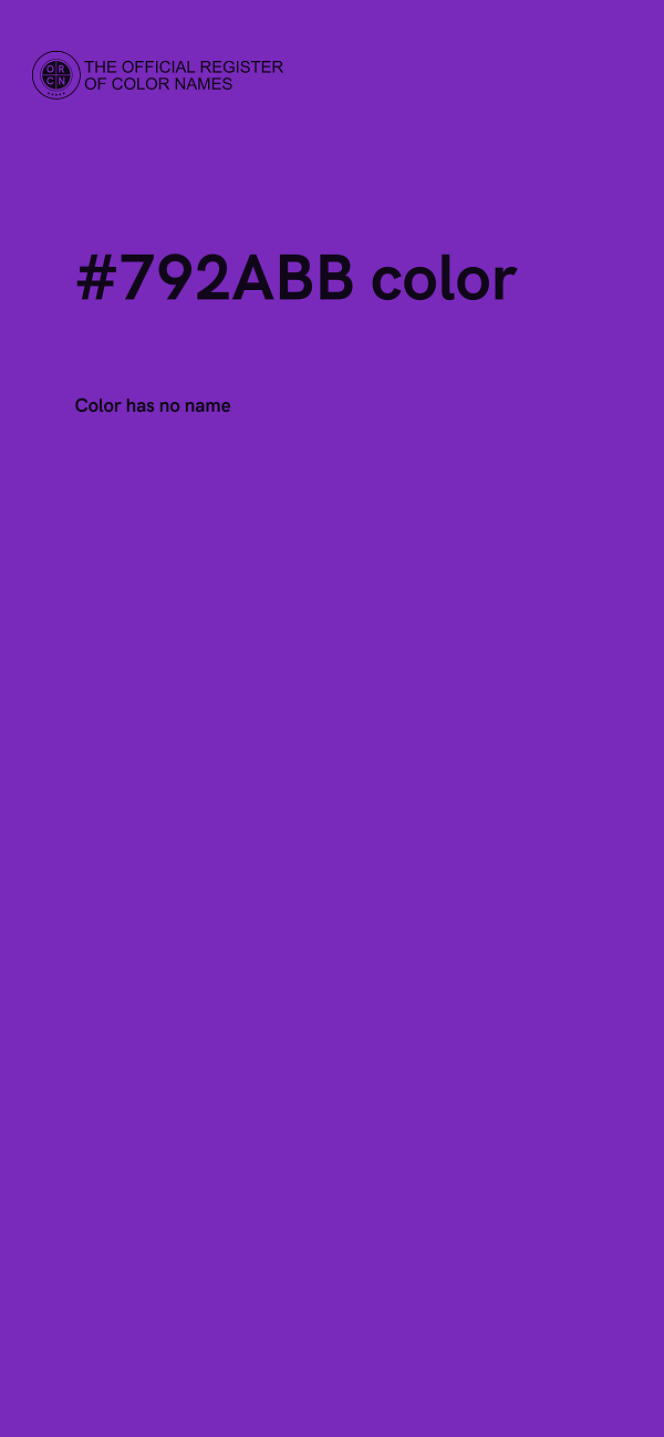#792ABB color image