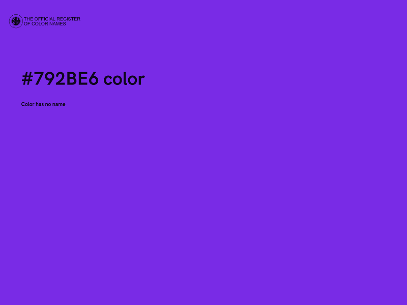 #792BE6 color image