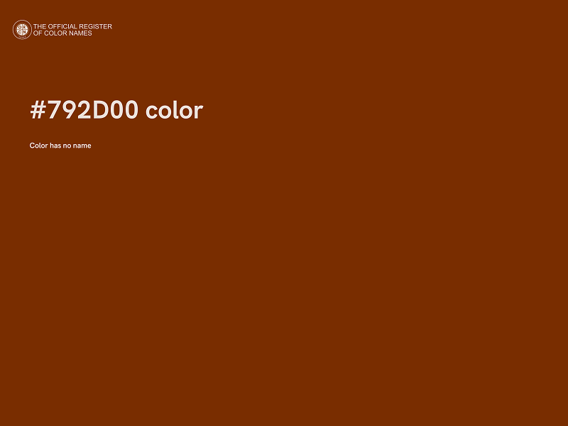 #792D00 color image