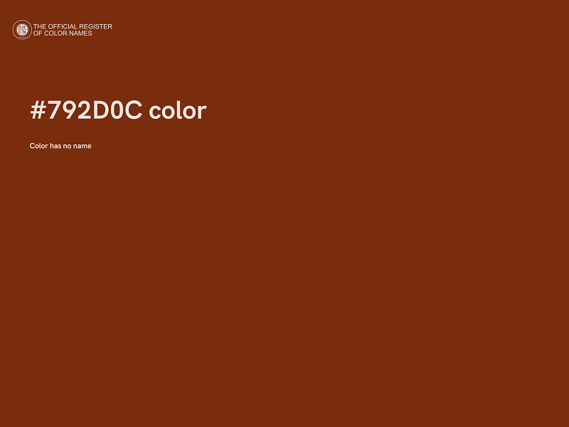 #792D0C color image