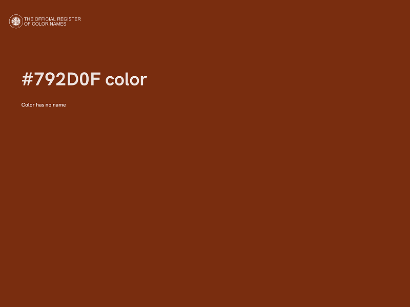 #792D0F color image