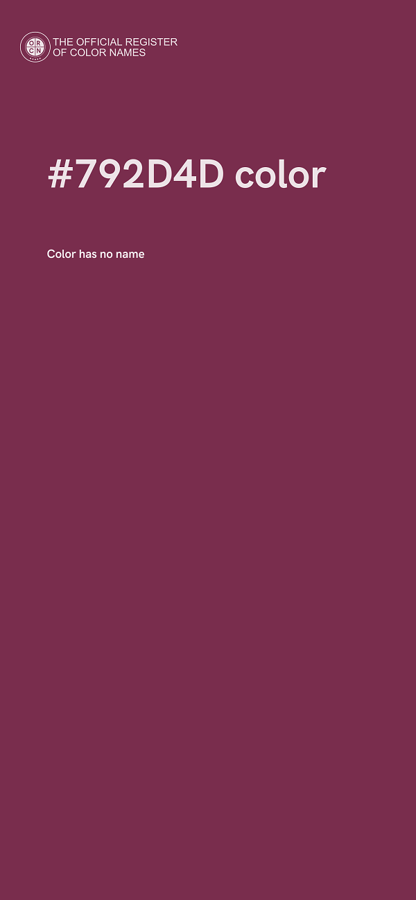 #792D4D color image