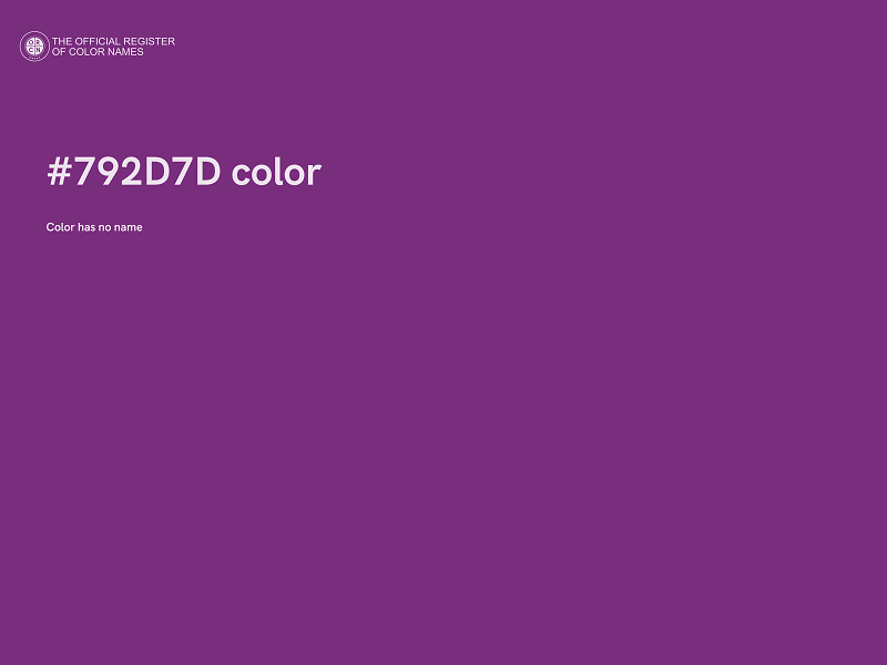 #792D7D color image