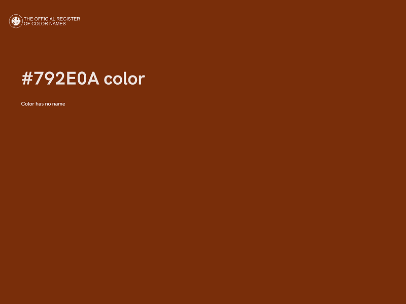 #792E0A color image