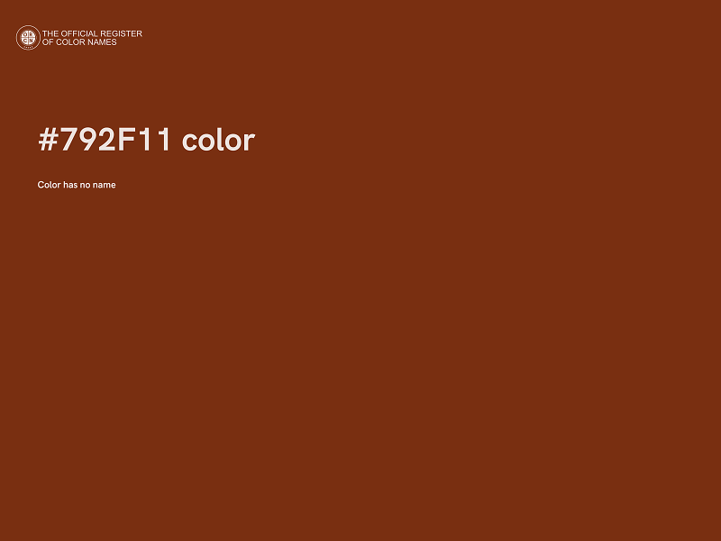 #792F11 color image